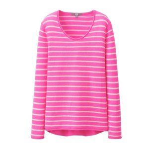 Pink Striped Women's Sweater